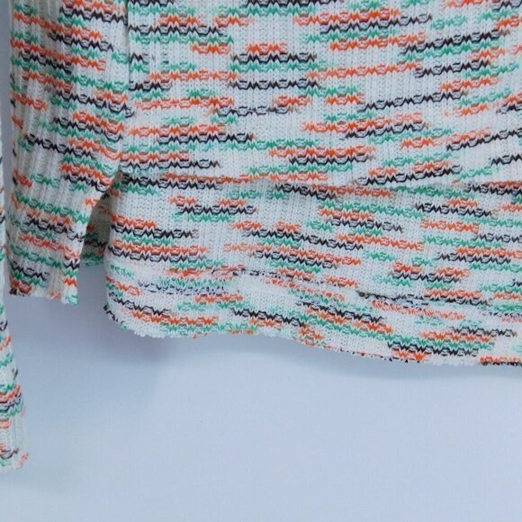 CODE X MODE Space Dye Sweater Womens Sz Small Knit Long Sleeve Multi Color Crop - Picture 4 of 8